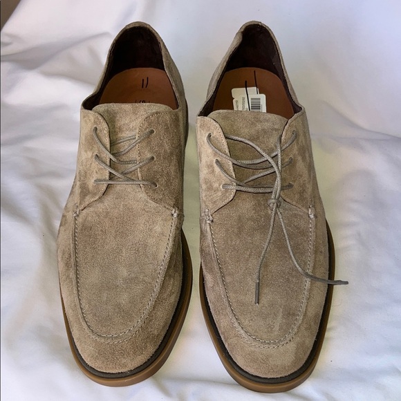 SECTION X SHEEPSKIN. Men\'s Tan Suede Oxfords main image 7